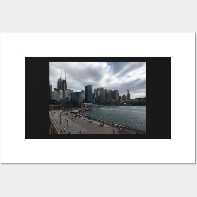 Sydney Harbor under an overcast sky Wall Art by Dturner29